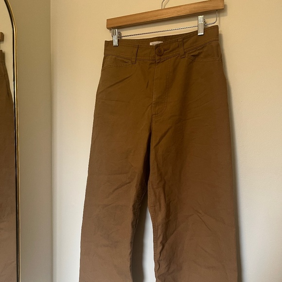 Aritzia Community Wide Leg Cropped Pants - Picture 1 of 3